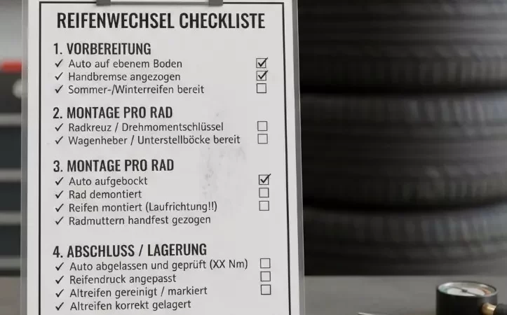 Beitragsbild: Reifenwechsel Checkliste
